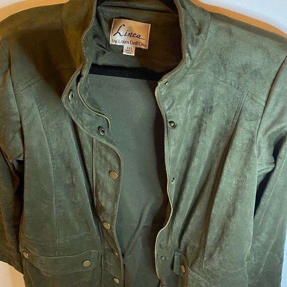 Linea Louis Dell” Olio faux suede jacket AnorakXXS - Picture 6 of 12